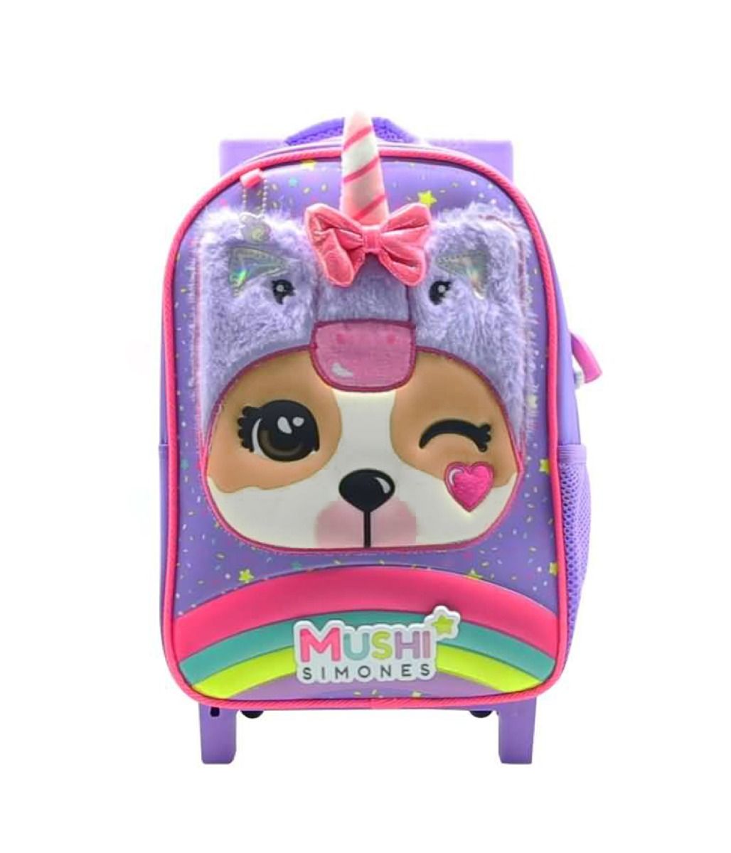 MOCHILA 12 CON CARRO SOFIA UNICORNIO